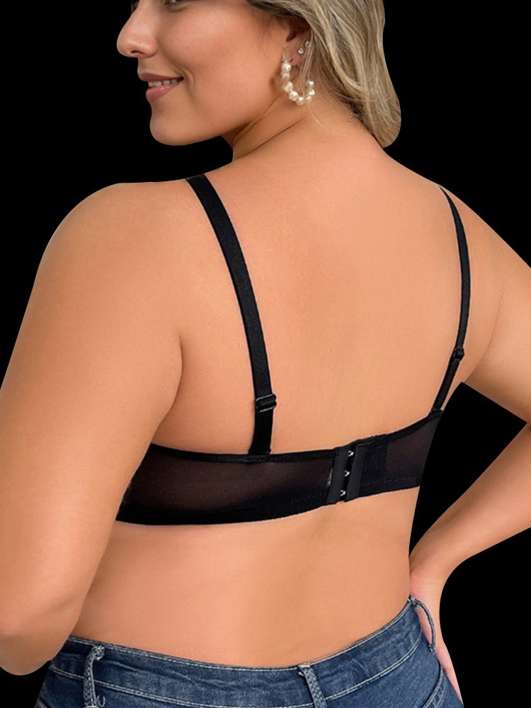 Sexy Strappy Design Push-Up Bra with Underwire