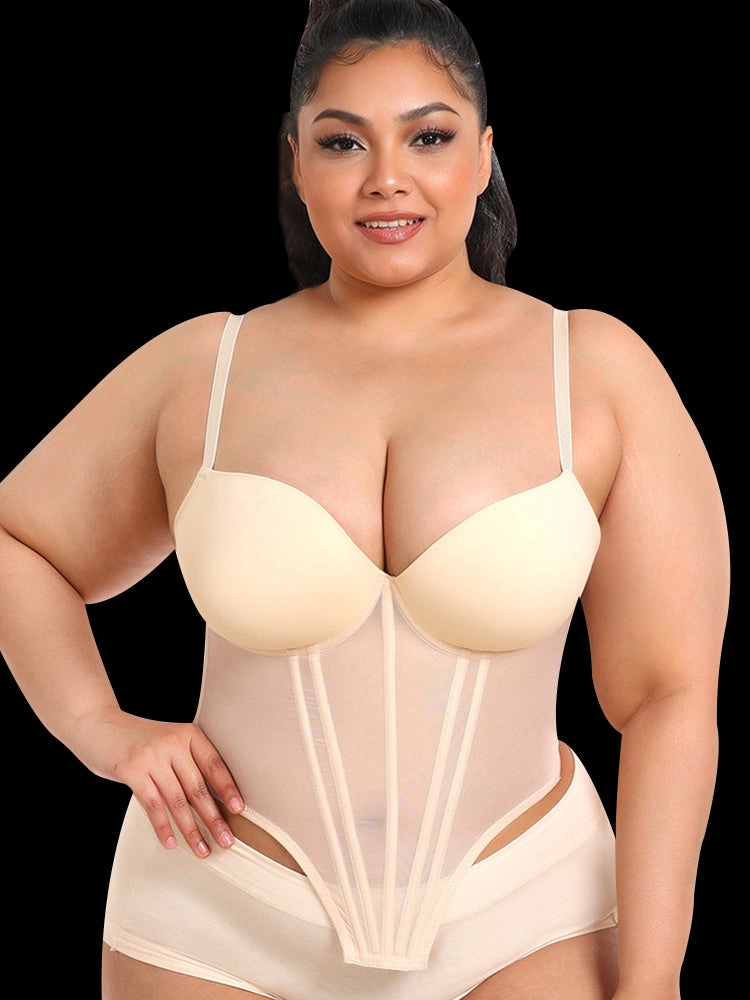 Sexy Underwire Bustier Corset with Straps