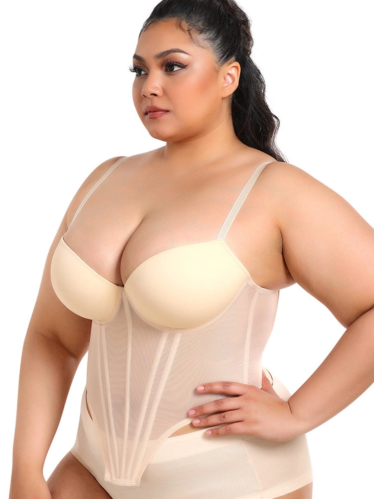 Sexy Underwire Bustier Corset with Straps