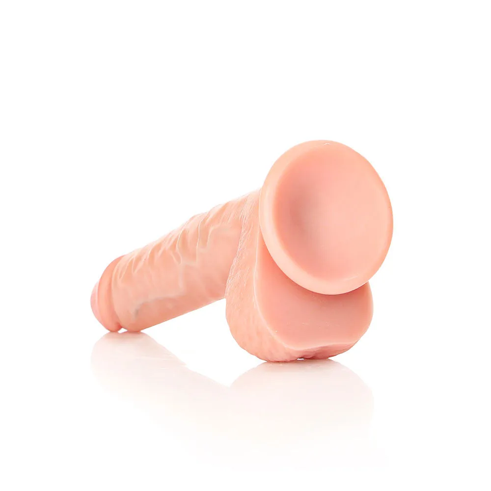 Shots Real Rock Realistic Straight Dildo With Balls 7 Inch - Light