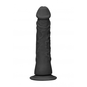 Shots Real Rock Skin Dong 7 Inch - Black
