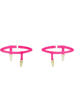 Signature Leg Garters Pink