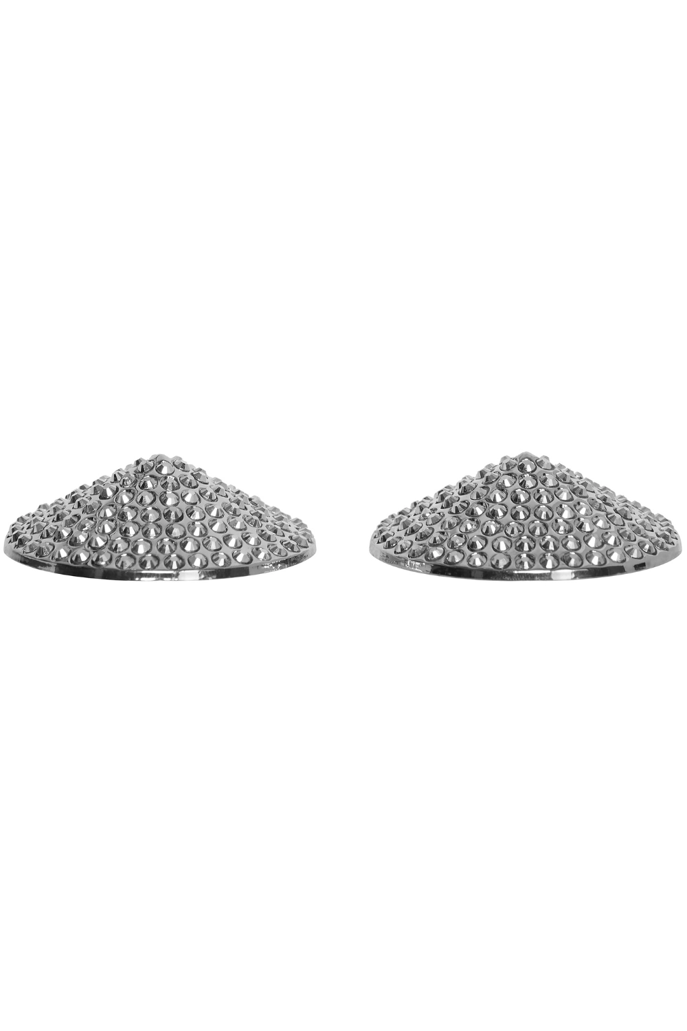 Silver Rhinestone Nipple Pasties