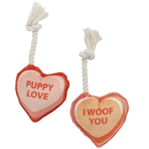Speckle & Spot Mini Hearts Dog Toy Set - 2 Pack