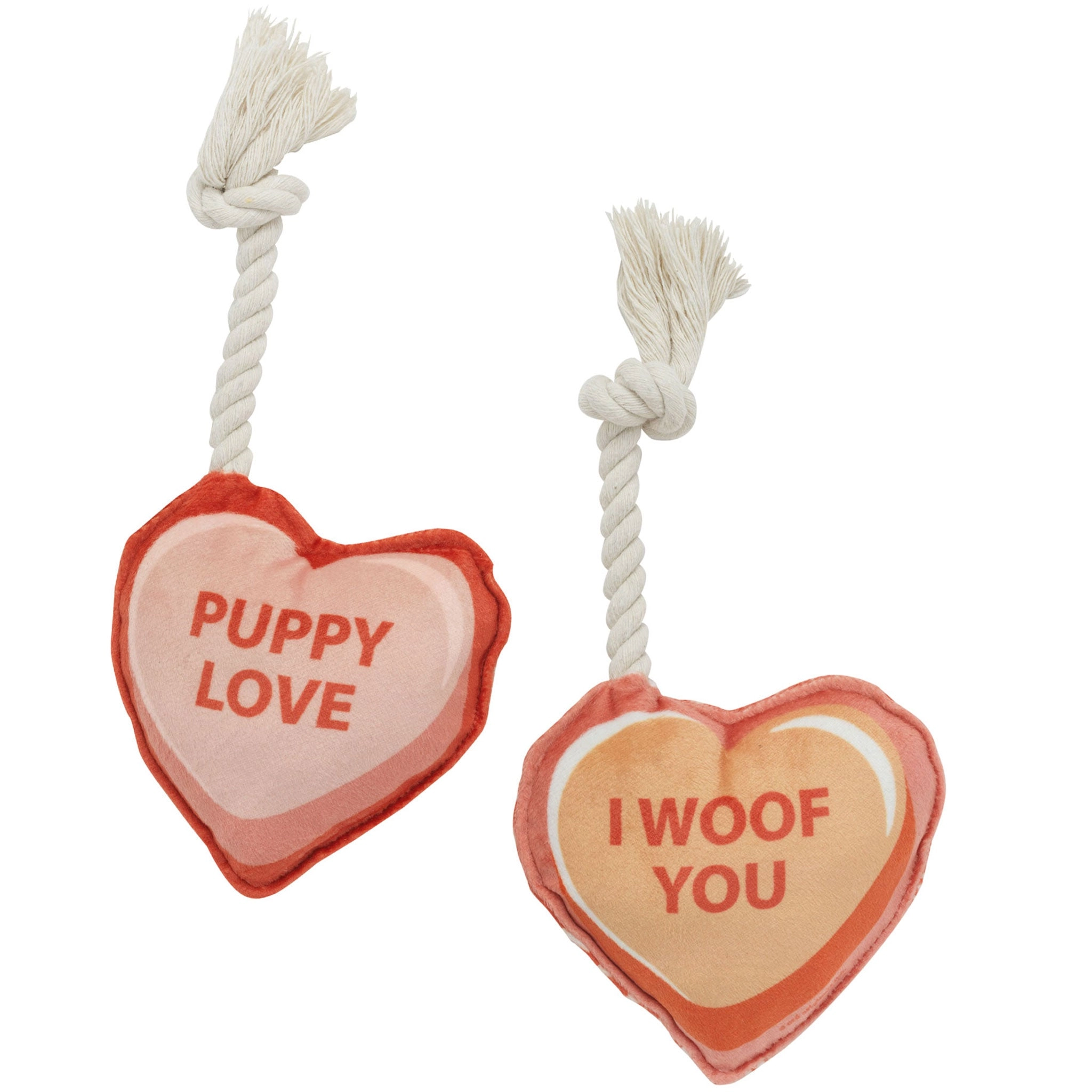 Speckle & Spot Mini Hearts Dog Toy Set - 2 Pack
