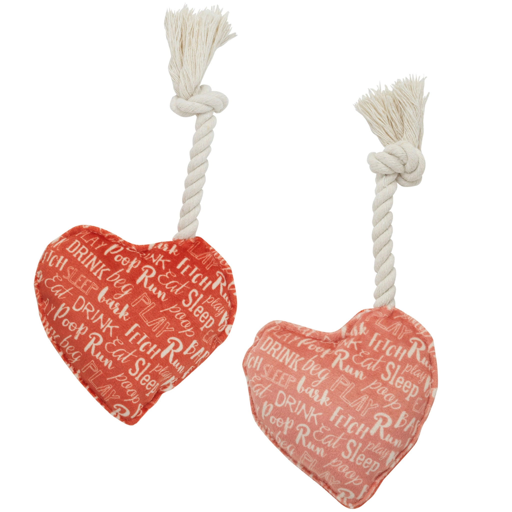 Speckle & Spot Mini Hearts Dog Toy Set - 2 Pack