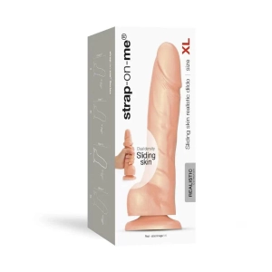 Strap On Me - Sliding Skin Realistic Dildo XL (Vanilla)