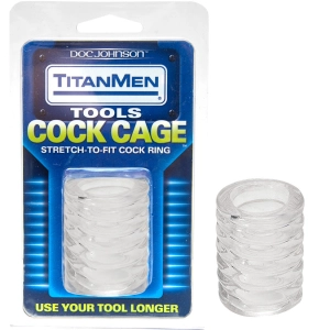 Titanmen Tools Cock Cage - Clear
