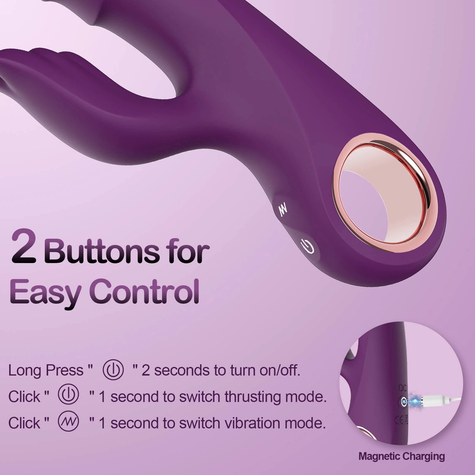 Tressia – Thrusting Dildo G Spot Rabbit Vibrator Adult Toy