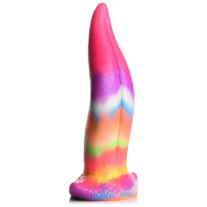 UNICORN KISS UNICORN TONGUE GLOW-IN-THE-DARK SILICONE DILDO
