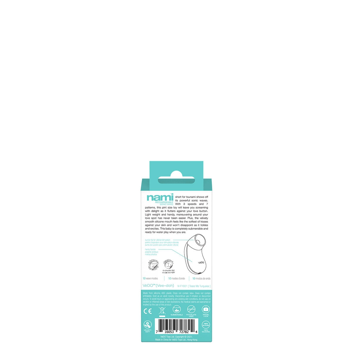 VeDO NAMI Sonic Vibe Clit Stimulator - Turquoise