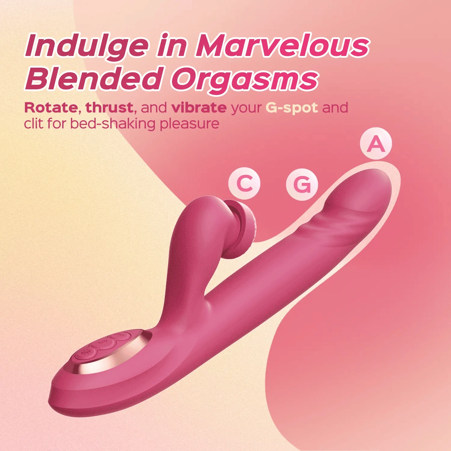 Vortex - Thrusting G-Spot & Rotating Clitoral Vibrator Dual Stimulator