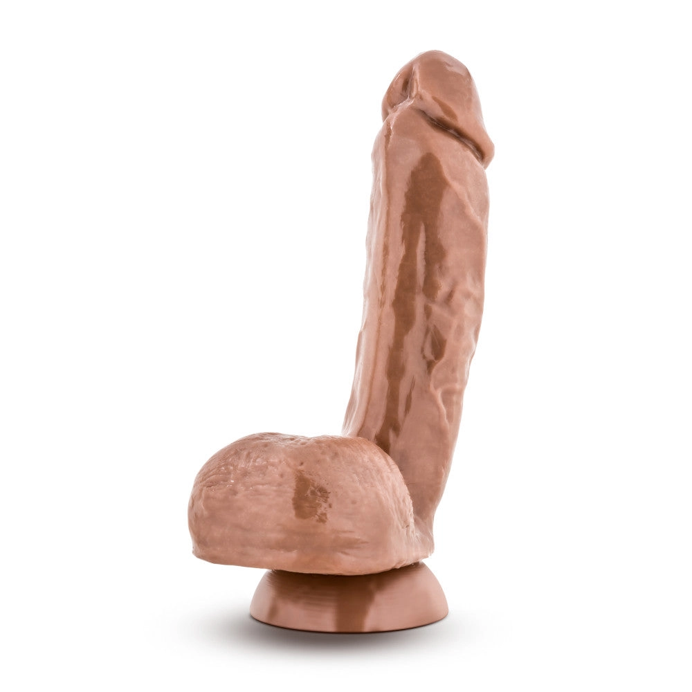 X5 By Blush® | Mister Grande Realistic G-Spot Latin 8.5-Inch Long Dildo With Balls & Suction Cup Base