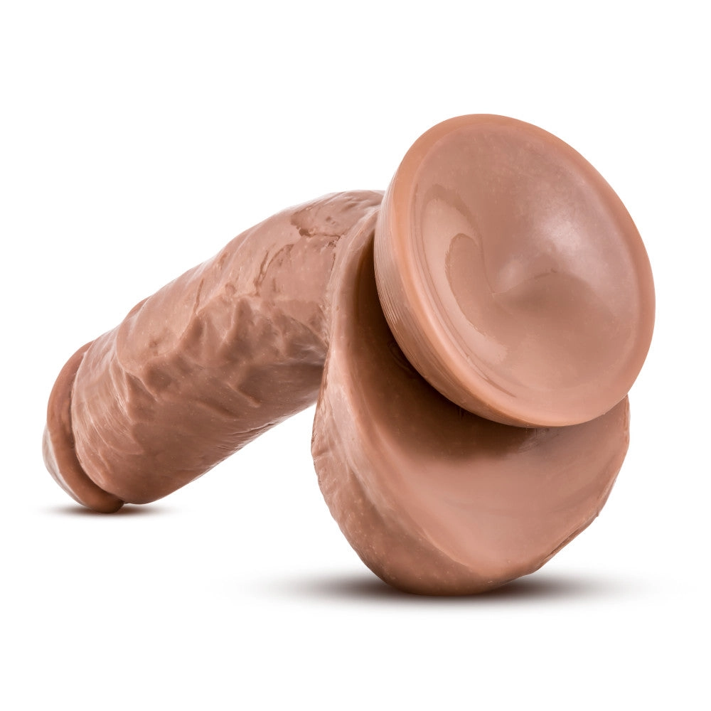 X5 By Blush® | Mister Grande Realistic G-Spot Latin 8.5-Inch Long Dildo With Balls & Suction Cup Base