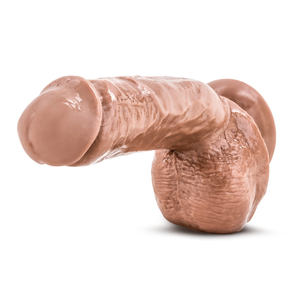 X5 By Blush® | Mister Grande Realistic G-Spot Latin 8.5-Inch Long Dildo With Balls & Suction Cup Base