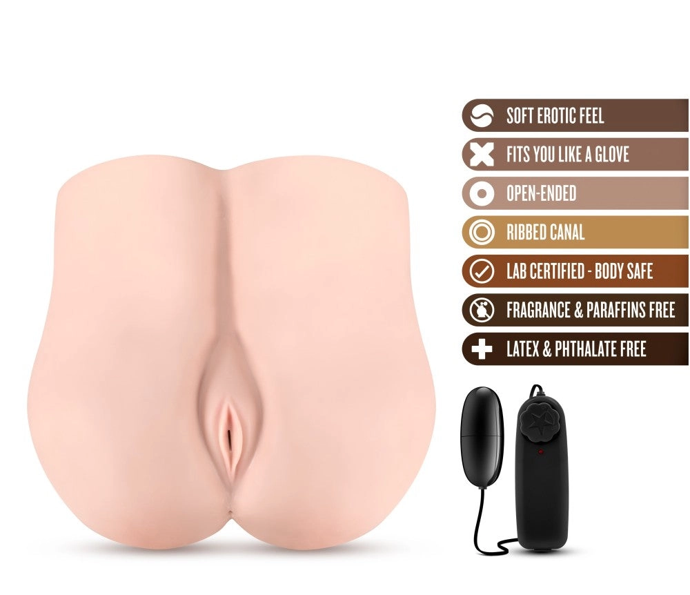 X5 Men By Blush® | Go Deep Realistic Beige Vibrating Masturbator / Stroker