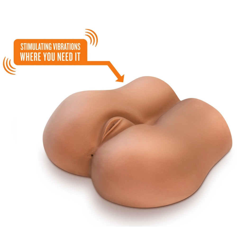 X5 Men By Blush® | Pound Me Deep Realistic Mocha Vibrating Masturbator / Stroker
