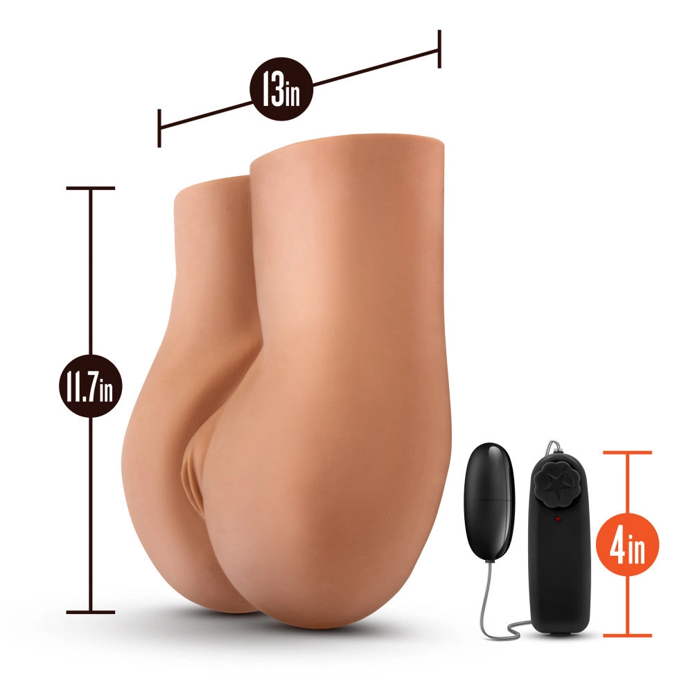 X5 Men By Blush® | Pound Me Deep Realistic Mocha Vibrating Masturbator / Stroker