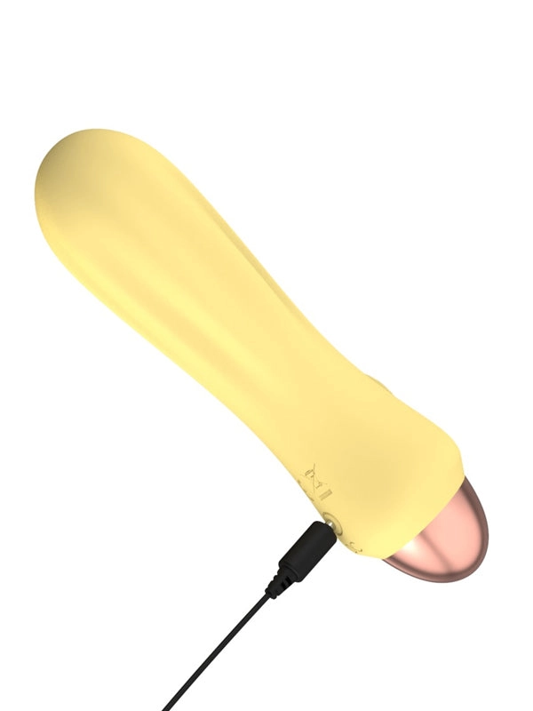 You2Toys Cuties Yellow Ribbed Mini Vibrator