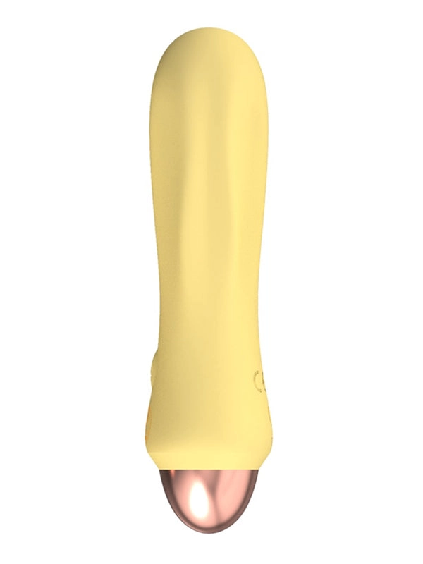 You2Toys Cuties Yellow Ribbed Mini Vibrator